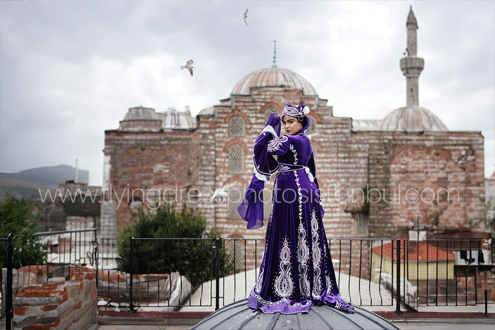 rooftop dress photos in istanbul
